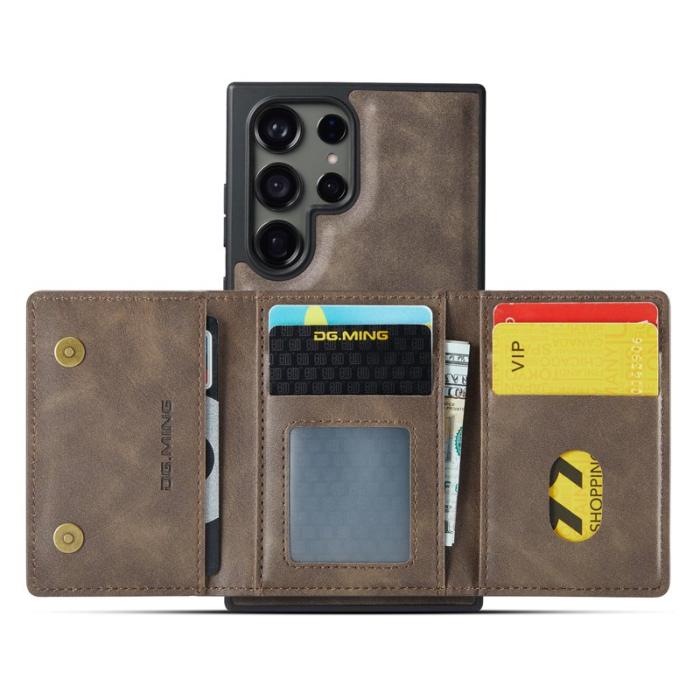 DG.MING - DG.MING M5 Series Mobilskal till Samsung Galaxy S25 Ultra Konstläder Brun