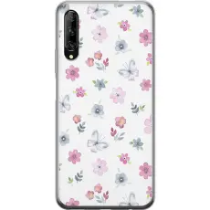 Gustaf - Mobilskal till Huawei P smart Pro 2019 med Blommor och fj&auml;rillar