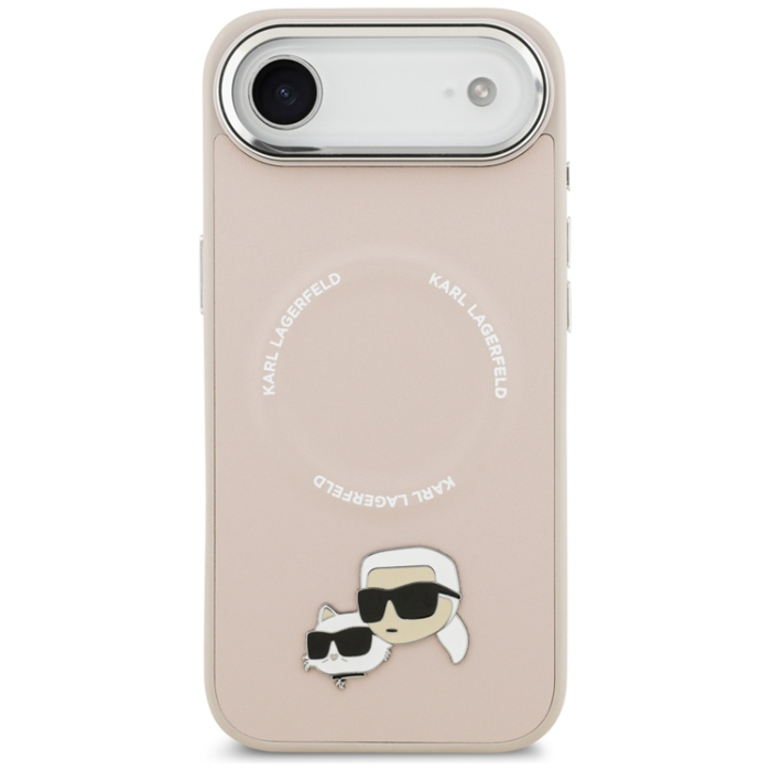 KARL LAGERFELD - Karl Lagerfeld iPhone Air Mobilskal MagSafe Karl Och Choupette Pins
