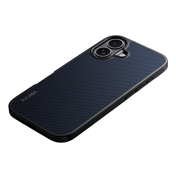 SULADA iPhone 17 Mobilskal MagSafe Metal Lens Frame - Blå | 2353 | AlltMobil