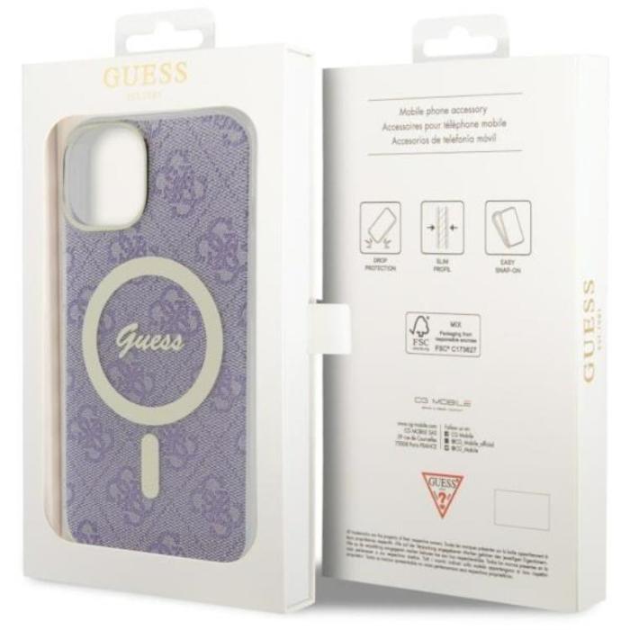 Guess - Guess iPhone 14 Mobilskal MagSafe - Lila