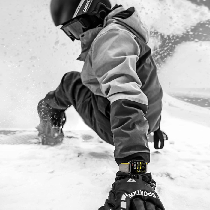 A-One Brand - Apple Watch 4/5/6/7/8/SE/Ultra (49/45/44/42mm) Trail Loop Band - Gul/Grå