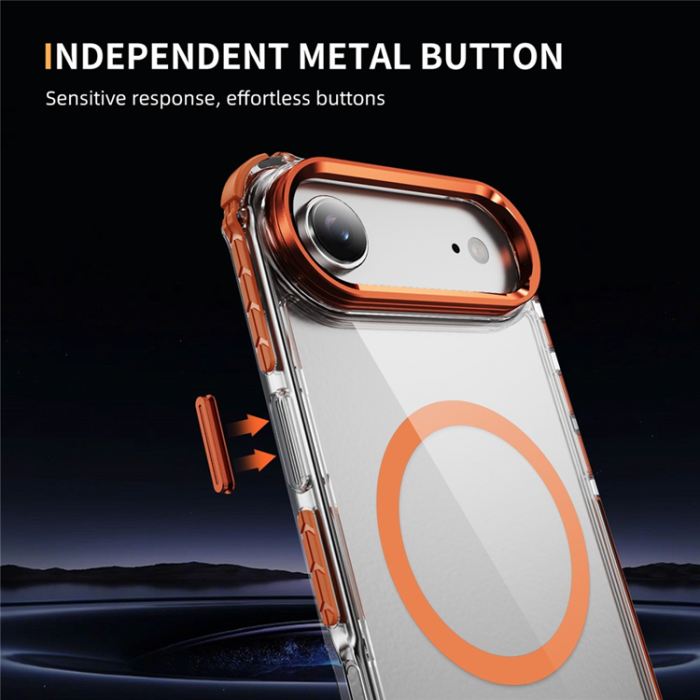 A-One Brand - iPhone 17 Air Mobilskal MagSafe Kickstand - Orange