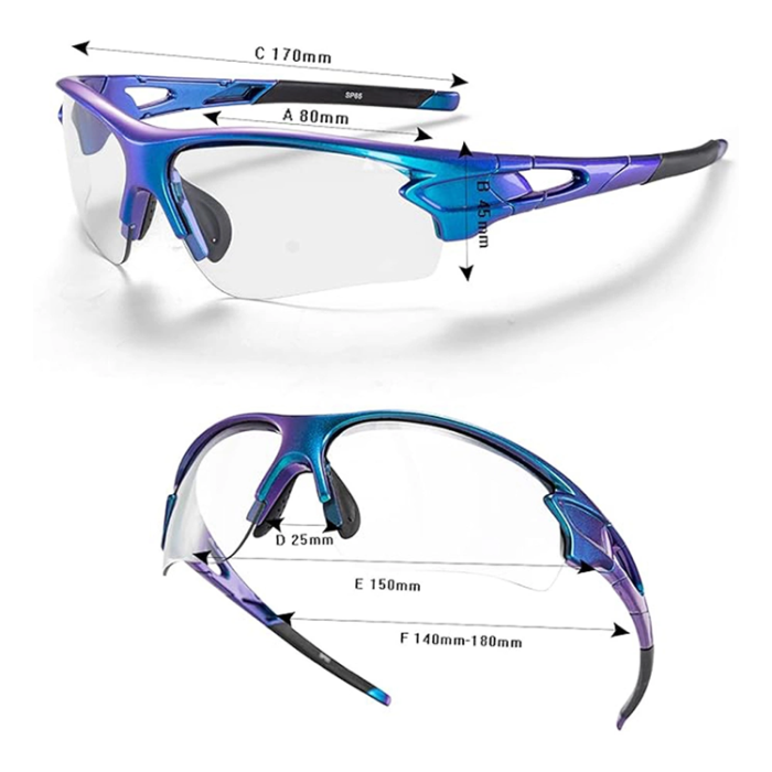 Rockbros - Rockbros photochromic UV400 Cykelglasögon - Blå