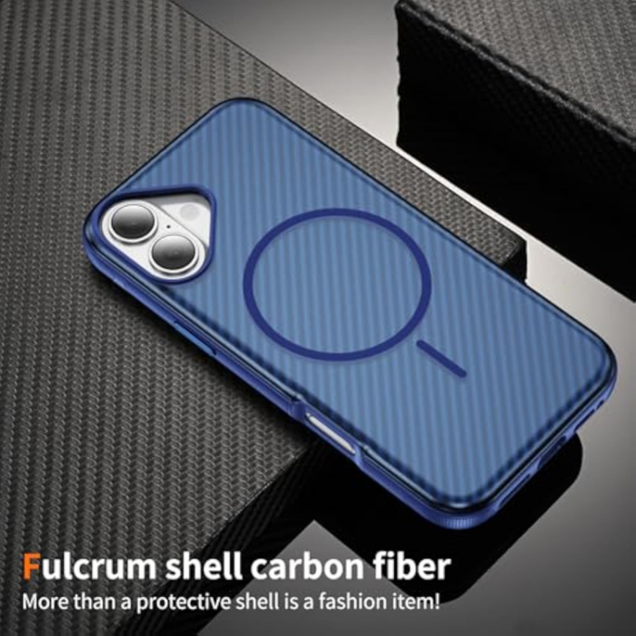 A-One Brand - iPhone 17 Mobilskal MagSafe Carbon Fiber Anti-Slip