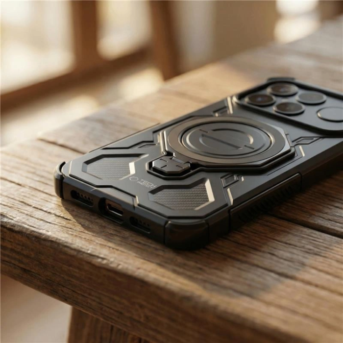 Tech-Protect - Tech-Protect Mobilskal för Xiaomi Poco F8 Ultra MagSafe Tacticstand - Matt Svart