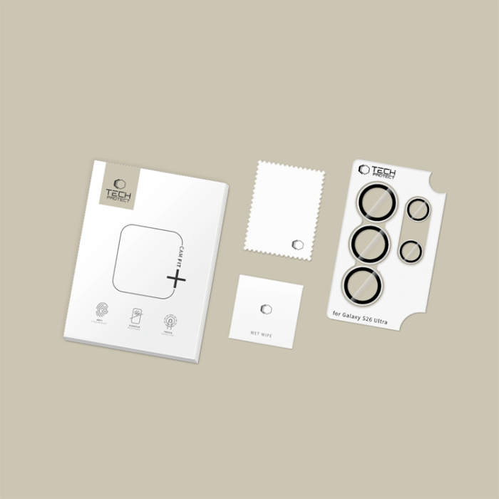 Ringke - Tech-Protect Kameraskydd Härdat Glas För Galaxy S26/S26 Plus - Clear