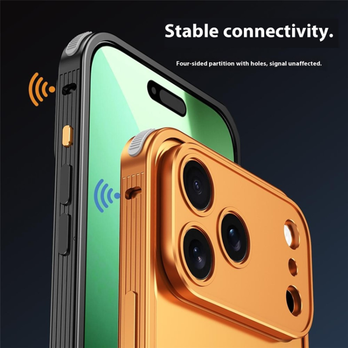 A-One Brand - iPhone 17 Pro Mobiskal Bumper Aluminium Alloy - Orange