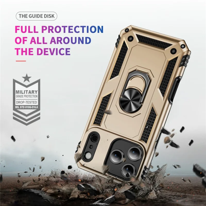 A-One Brand - iPhone 17 Pro Max Mobilskal med Kickstand - Guld