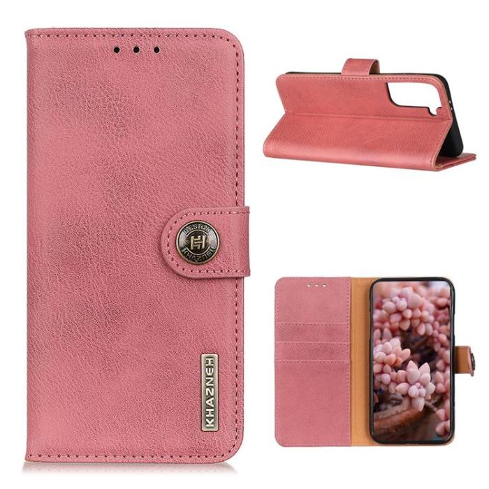 KHAZNEH - KHAZNEH Flip Shockproof Plånboksfodral Galaxy A53 5G - Rosa
