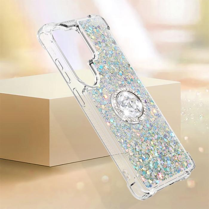 OEM - Samsung Galaxy S26 Ultra Skal TPU Stöd Skydd - Silver / Hjärtan