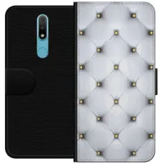 Gustaf - Pl&aring;nboksfodral till Nokia 2.4 med Fancy