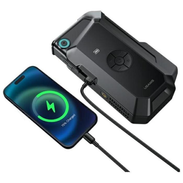 USAMS - USAMS Starthjälp Powerbank 8000 mAh med inbyggd Ficklampa