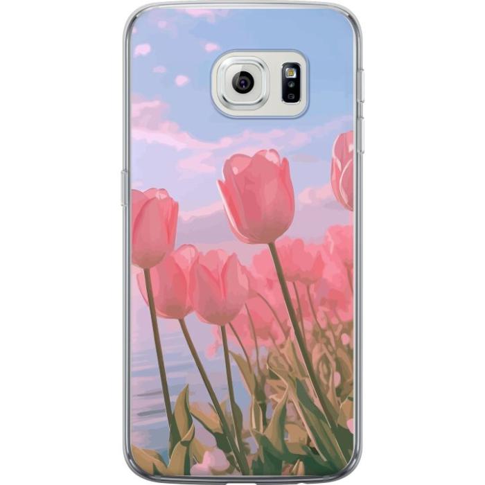 iSecrets - Mobilskal till Samsung Galaxy S6 edge med Rosa Tulpaner