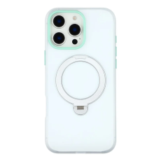 KIGC - KIGC iPhone 16 Pro Max Mobilskal Rotating Kickstand - Transparent