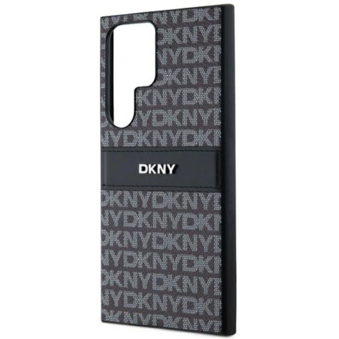 DKNY - DKNY Galaxy S24 Ultra Mobilskal Läder Mono Stripe & Metal Logo
