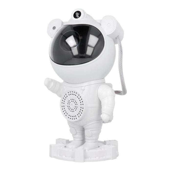 OEM - Astronaut Stjärnprojektor med Bluetooth Högtalare X2501 - Vit