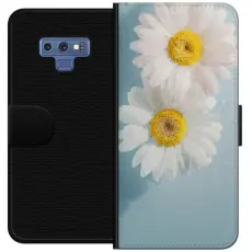Gustaf - Pl&aring;nboksfodral till Samsung Galaxy Note9 med Sommarblommor