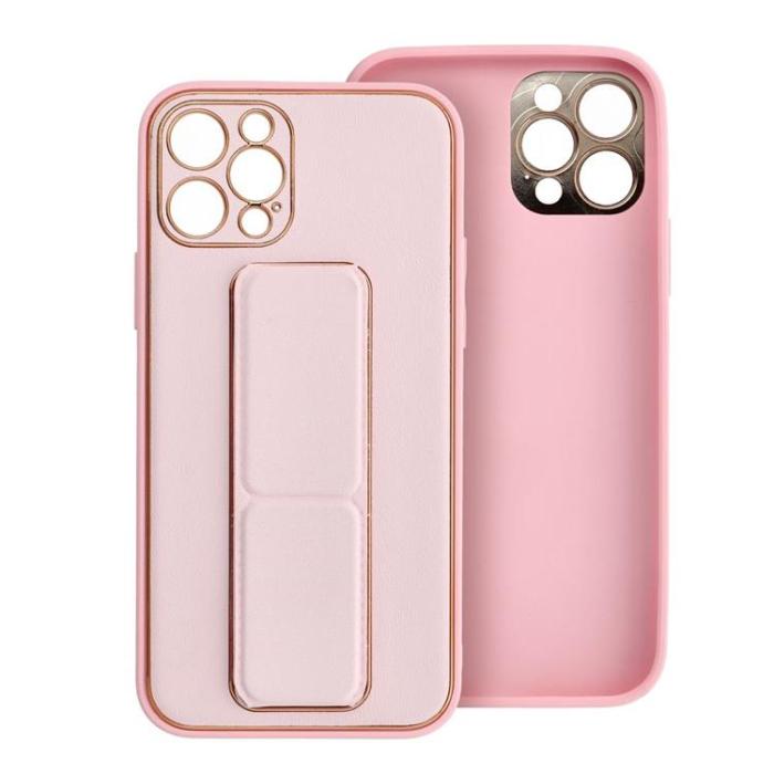 OEM - Galaxy A25 5G Mobilskal Kickstand Läder - Rosa