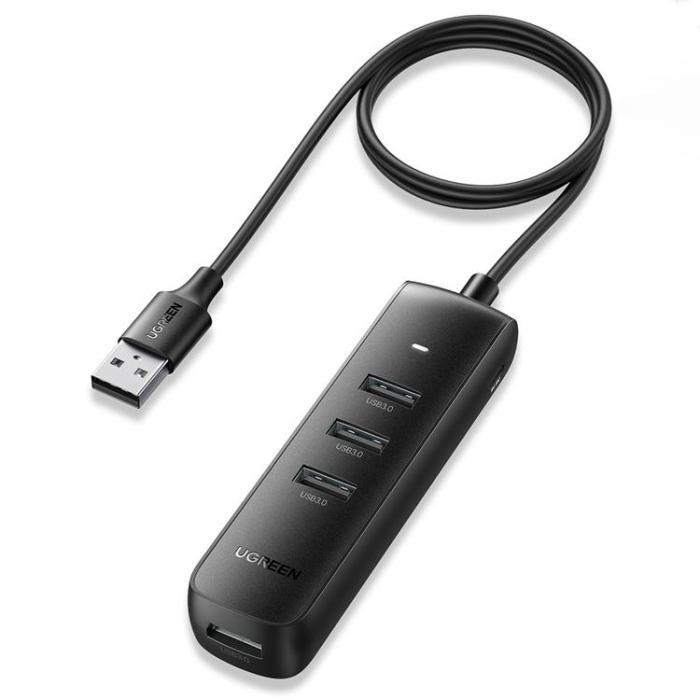 UTGATT1 - Ugreen USB HUB Splitter Typ A - 4x USB 3.2 Gen 1 - Svart