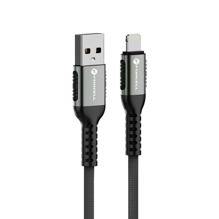 Forcell Kabel USB-A Till Lightning 66W 1.2m - Svart | 3541 | AlltMobil
