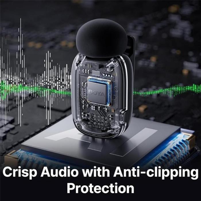 BOYA - BOYA Trådlös Mini Lavaliermikrofon AI-Brusreducering Mini-05