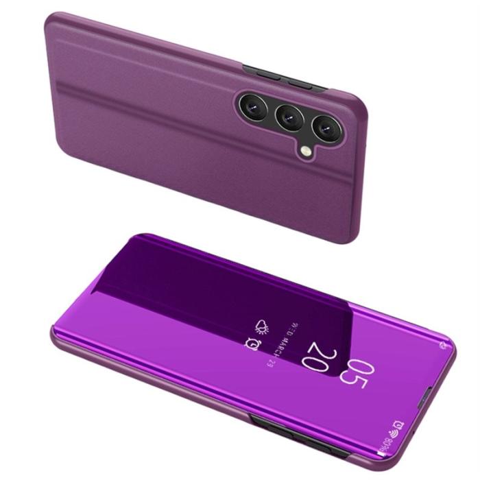 OEM - Samsung Galaxy S26/S26 Pro Skal Med Fönster PU Läder - Lila