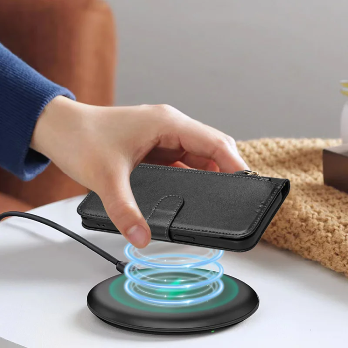 A-One Brand - Sony Xperia 10 VII Plånboksfodral Zipper Pocket - Svart