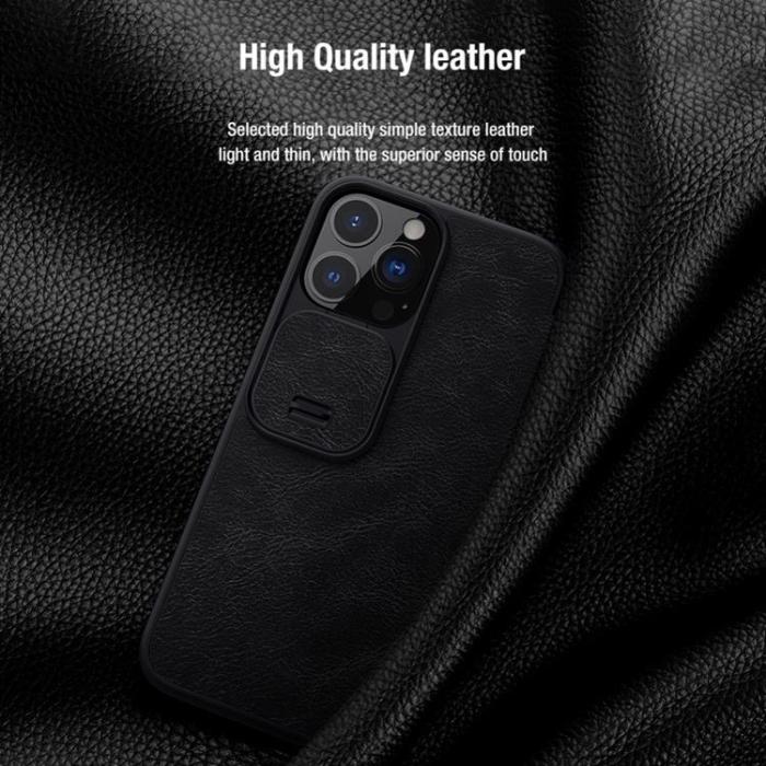 Nillkin - Nillkin Qin Series Sliding Fodral iPhone 13 - Svart