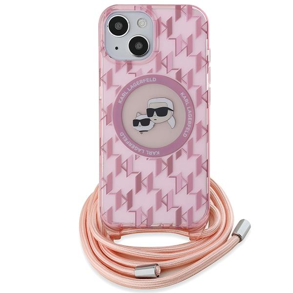 Karl Lagerfeld iPhone 15/14/13 Mobilskal MagSafe IML Crossbody - Rosa | 2353 | AlltMobil
