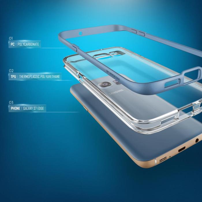 VERUS - Verus Crystal Bumper Skal till Samsung Galaxy S7 Edge - Blå