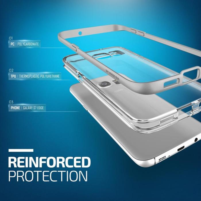VERUS - Verus Crystal Bumper Skal till Samsung Galaxy S7 Edge - Silver
