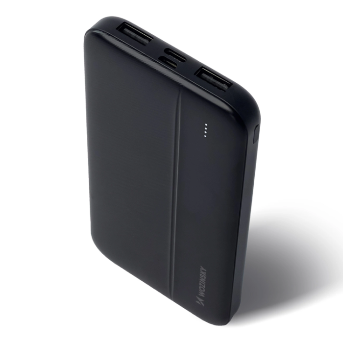 Wozinsky - Wozinsky Powerbank 10000mAh Li-Po 2xUSB-A - Svart