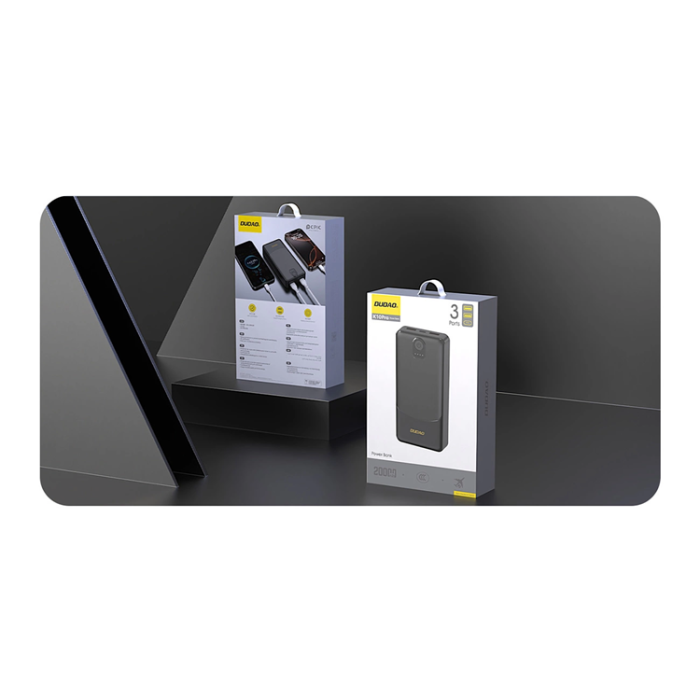 Dudao - Dudao Powerbank 20000mAh 2xUSB-A 2.4A - Svart