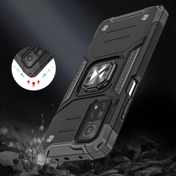 Wozinsky - Wozinsky Xiaomi Redmi Note 11/11S/11T/Poco M4 Pro 5G Skal Ring Armor - Svart