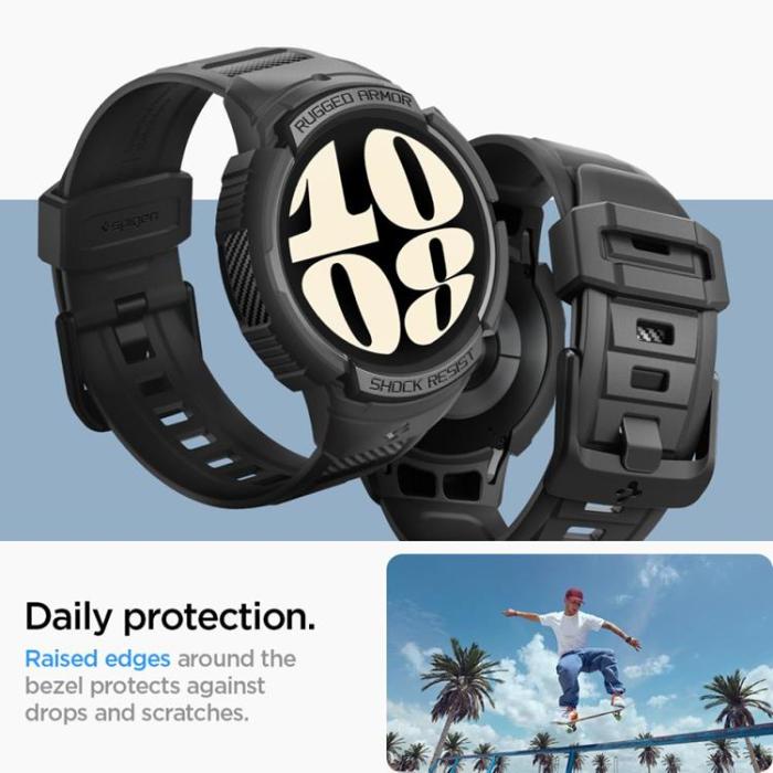 Spigen - Spigen Galaxy Watch 6 (44mm) Armband Rugged Armor Pro