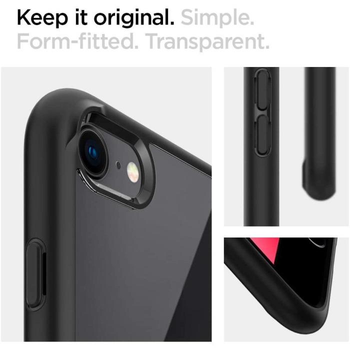 UTGATT - Spigen Ultra Hybrid Skal iPhone 7/8/SE (2020/2022) - Svart