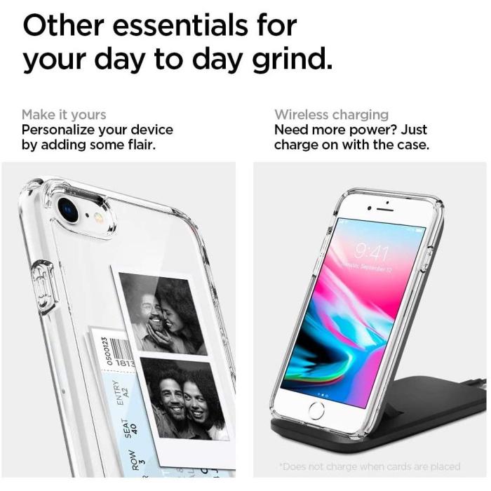 Spigen - Spigen Ultra Hybrid Skal iPhone 7/8/SE (2020/2022) - Crystal Clear