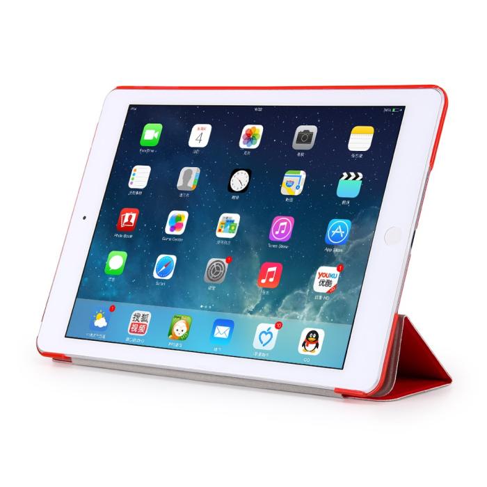 OEM - Tri-fold fodral till iPad 9.7 2017. Röd