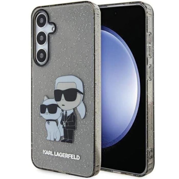 KARL LAGERFELD - Karl Lagerfeld Galaxy S24 Plus Mobilskal Glitter Karl & Choupette