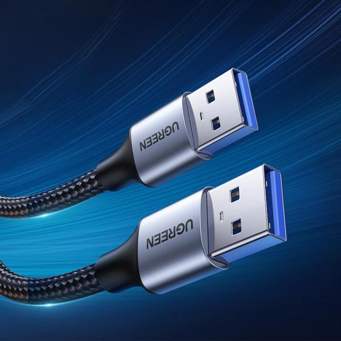 Ugreen - Ugreen USB-A Till USB-A Kabel 0.5m - Grå