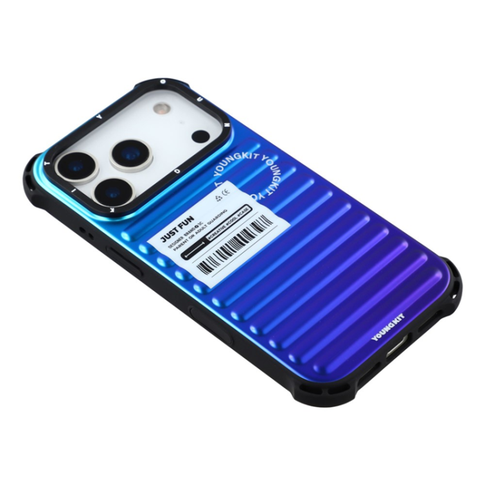 YOUNGKIT - YOUNGKIT iPhone 17 Pro Max Mobilskal Suitcase Style - Flerfärgad