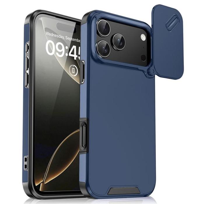 A-One Brand - iPhone 17 Pro Mobilskal Slide Kamera - Blå