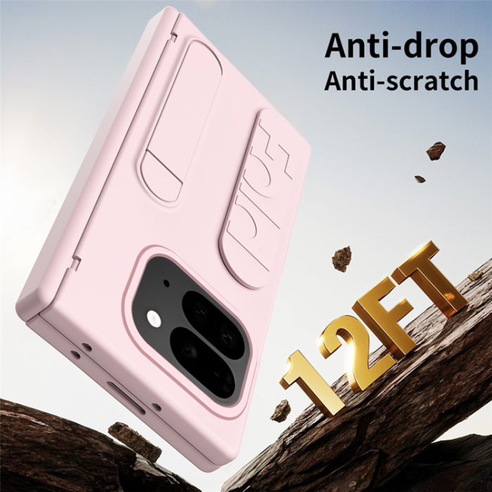 A-One Brand - Google Pixel 10 Pro Fold Mobilskal Wristband Kickstand - Rosa