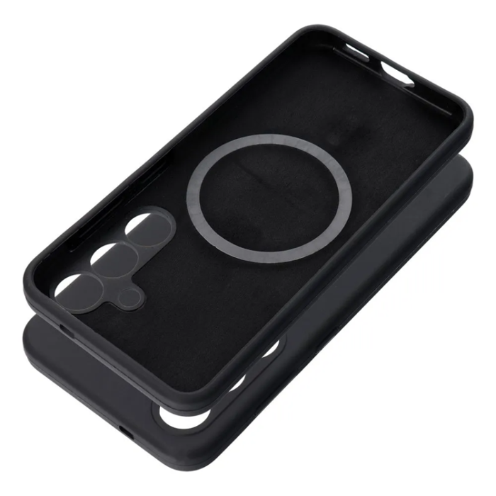 A-One Brand - Galaxy S25 Edge Mobilskal Magsafe Silikon 2mm - Svart