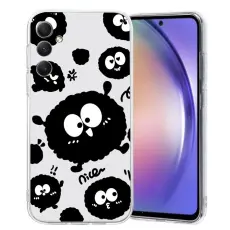 OEM - Mobilskal till Samsung Galaxy A37 TPU M&ouml;nstertryck - Svart