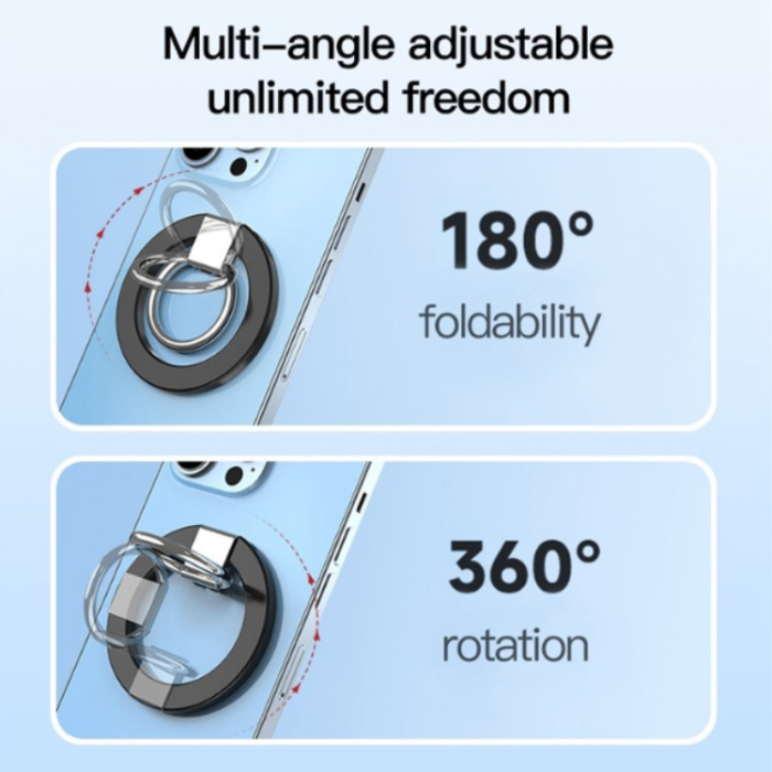 OEM - Magsafe Magnetic Ringhållare Till Mobiltelefon - Vit
