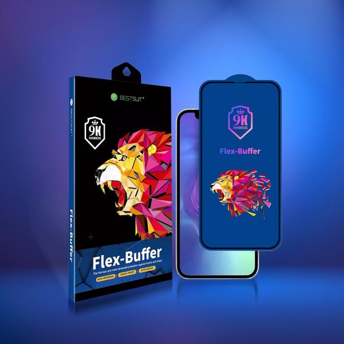 Bestsuit - Bestsuit 5D Hybrid Glas 5D till Apple iPhone 13 Pro Max Svart