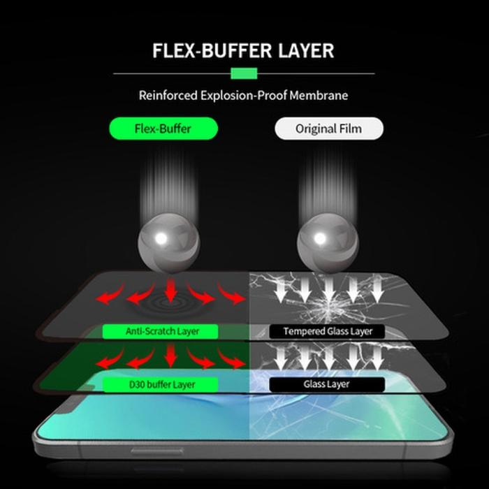 Bestsuit - Bestsuit 5D Hybrid Glas 5D till Apple iPhone 13 Pro Max Svart