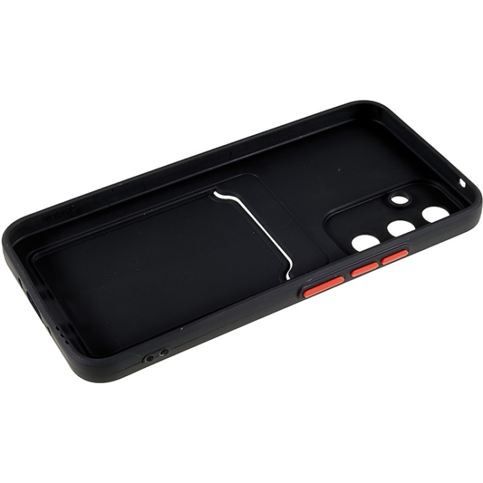 A-One Brand - Galaxy A54 5G Mobilskal Korthållare Soft TPU - Svart